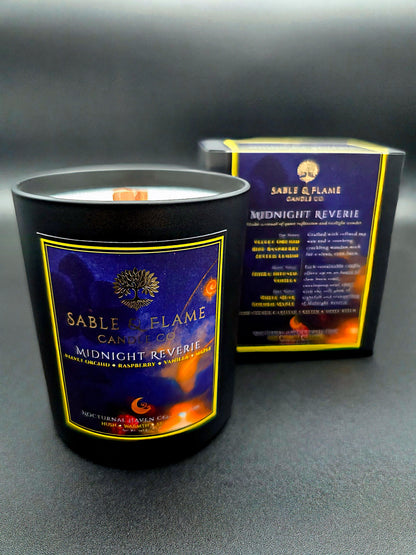 Midnight Reverie | 30cl Matte Black Glass Candle