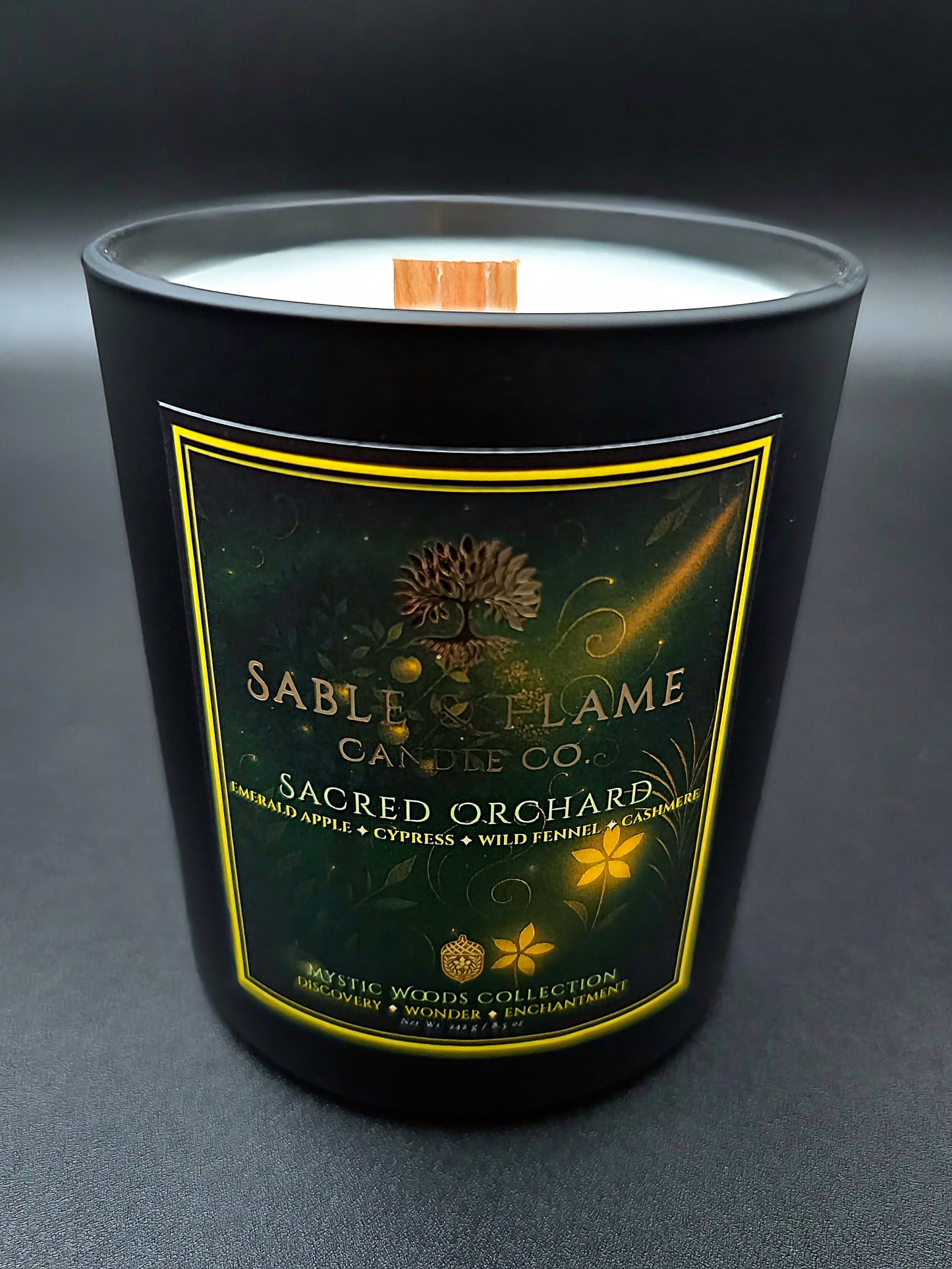 Sacred Orchard | 30cl Matte Black Glass Candle