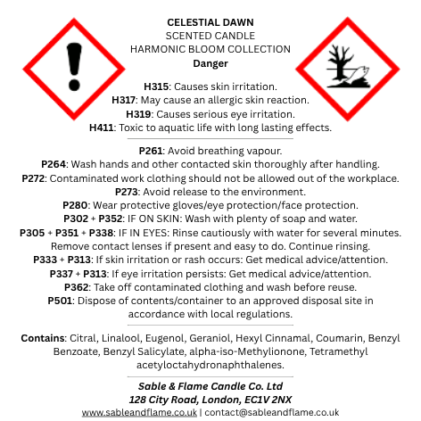 Celestial Dawn | 30cl Matte Black Glass Candle