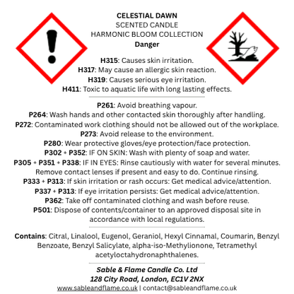 Celestial Dawn | 30cl Matte Black Glass Candle