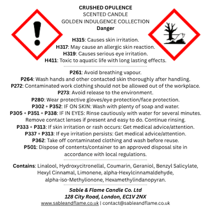 Crushed Opulence | 30cl Matte Black Glass Candle