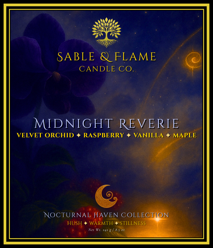 Midnight Reverie | 30cl Matte Black Glass Candle