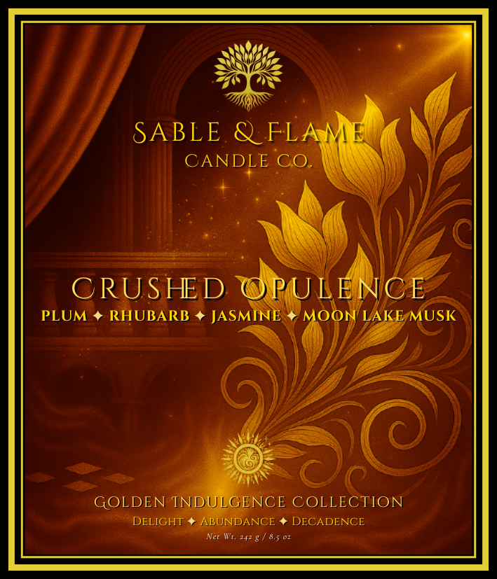 Crushed Opulence | 30cl Matte Black Glass Candle