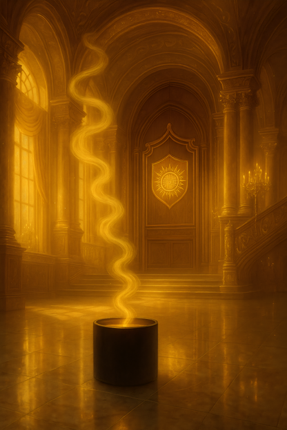 The Golden Heart Pairing | Crushed Opulence 30cl Matte Black Glass Candle + Inferno Spice Wax Melt Clamshell